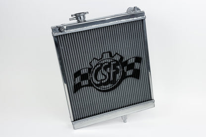 CSF High-Performance All-Aluminum Half Radiator - Silver | Evo 7/8/9