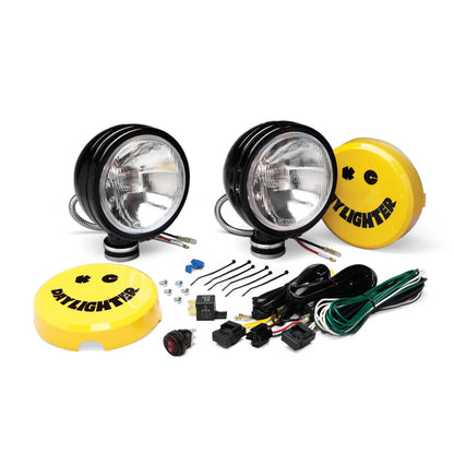 KC Hilites For 6 Daylighter Halogen Pair Pack Spread Beam Pattern 100W Black 234
