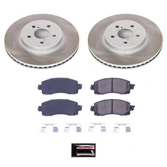 PowerStop 17-22 Subaru Impreza Front Semi-Coated Rotor Kit (SC7892)