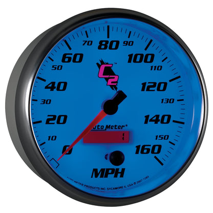AutoMeter C2 5 inch 160MPH In-Dash Electronic Programmable Speedometer (7289)