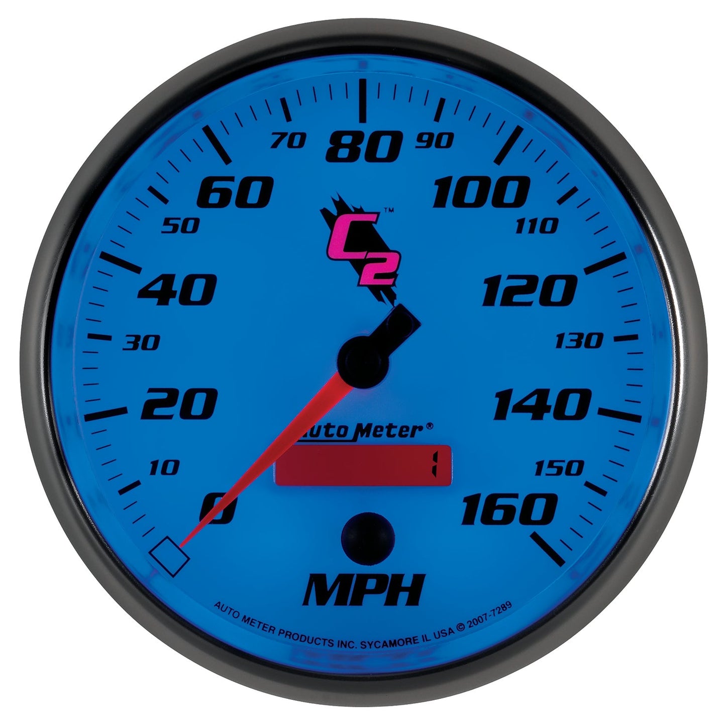 AutoMeter C2 5 inch 160MPH In-Dash Electronic Programmable Speedometer (7289)
