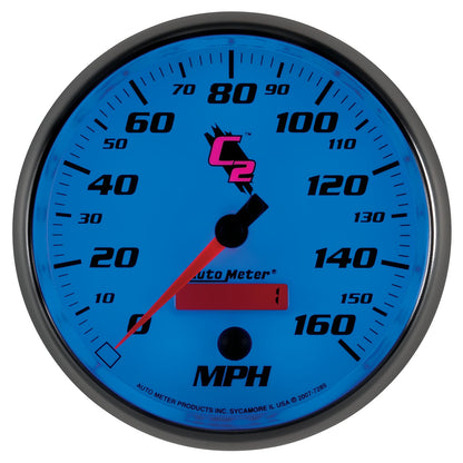AutoMeter C2 5 inch 160MPH In-Dash Electronic Programmable Speedometer (7289)