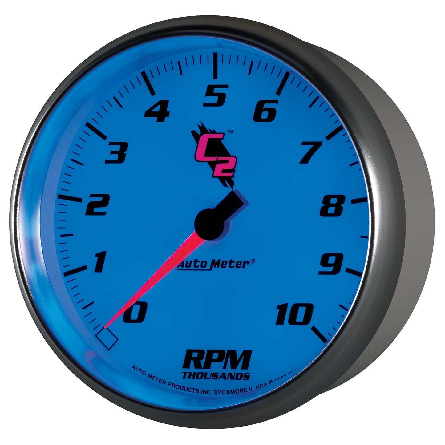 AutoMeter C2 5 inch 10000 RPM In-Dash Tachometer (7298)