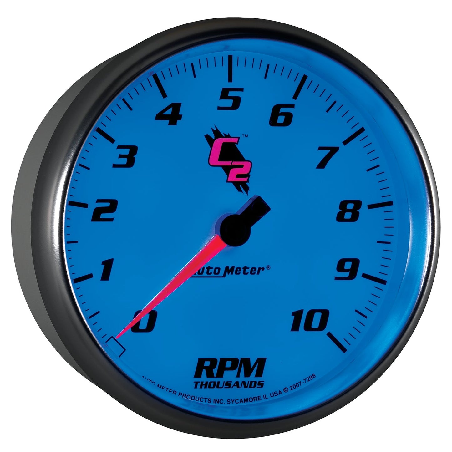 AutoMeter C2 5 inch 10000 RPM In-Dash Tachometer (7298)