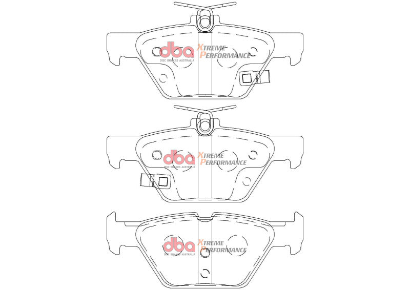 DBA Extreme Performance Rear Brake Pads | Subaru WRX (22-24) w/ Electric Parking Brake (DB2398XP)