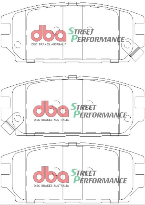 DBA XP Performance Rear Street Performance Brake Pads | Dodge Stealth AWD (91-94) (DB1238SP)