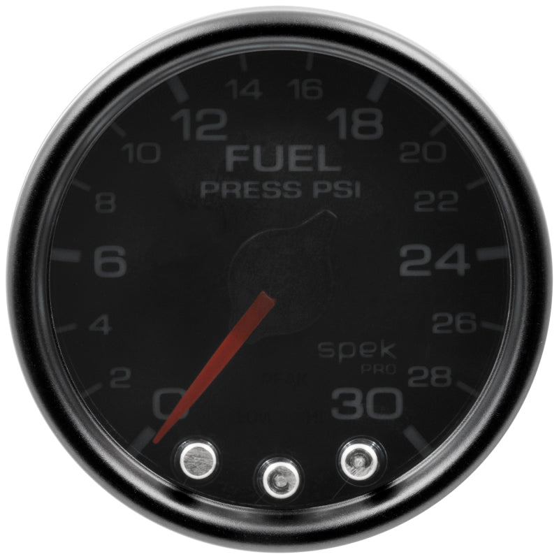 Autometer Spek-Pro 2 & 1/16" Fuel Press Gauge 30PSI