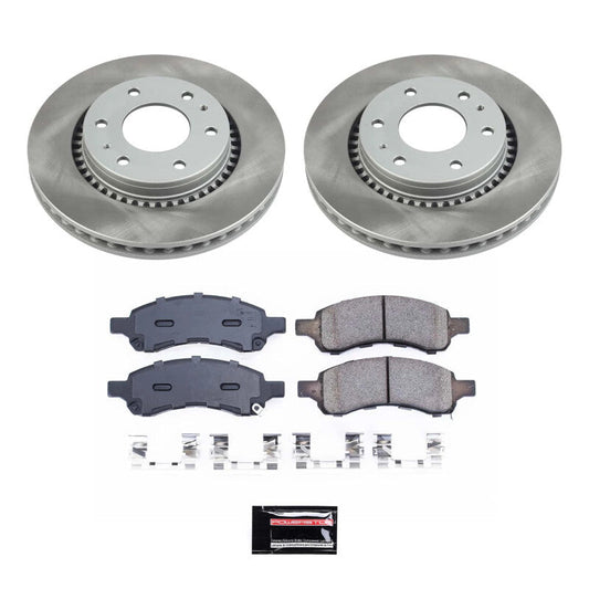 PowerStop 06-08 Isuzu Ascender Front Semi-Coated Rotor Kit (SC2084)