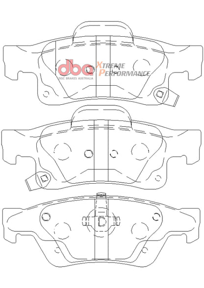 DBA Rear Xtreme Performance Brake Pads | Chevrolet Camaro (10-15) (DB2217XP)