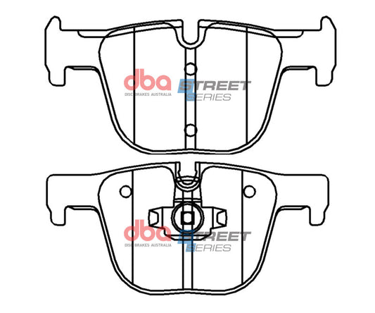 DBA Street Series Rear Brake Pads | BMW 335i (12-19) (DB15126SS)