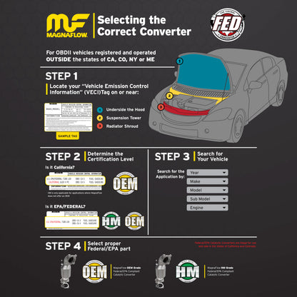 MagnaFlow 21-112 OEM Grade Direct-Fit Catalytic Converter