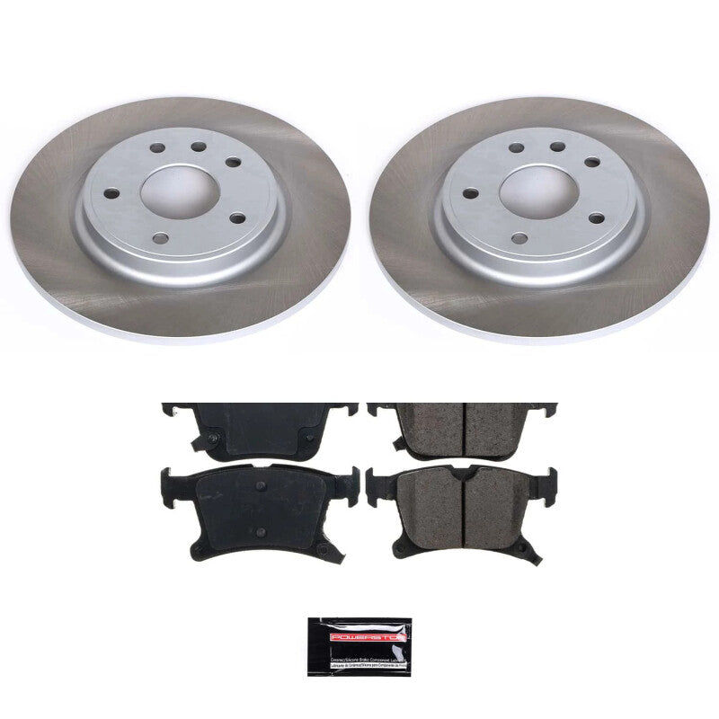 PowerStop 20-23 Chrysler Voyager Rear Semi-Coated Rotor Kit (SC7845)