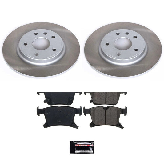 PowerStop 20-23 Chrysler Voyager Rear Semi-Coated Rotor Kit (SC7845)
