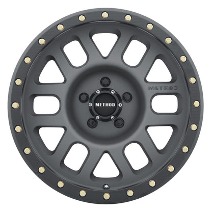(set of 4) Method Wheels MR309 Titanium/Black Street Loc | 17x8.5" +0mm | 5x5mm Wheel