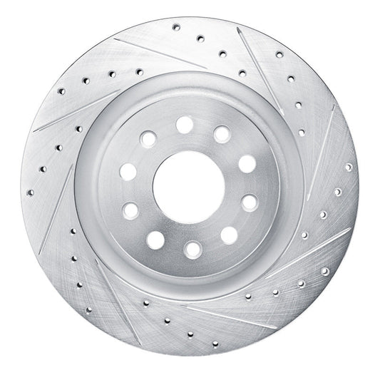 DFC D&S Rear Right Brake Rotor (REAR): Dodge Charger (21-25) - Silver