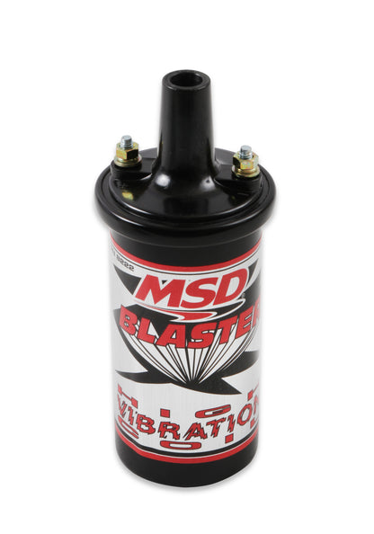 MSD 8222 Ignition Coil Blaster Series, Canister Style, High Vibration, Black