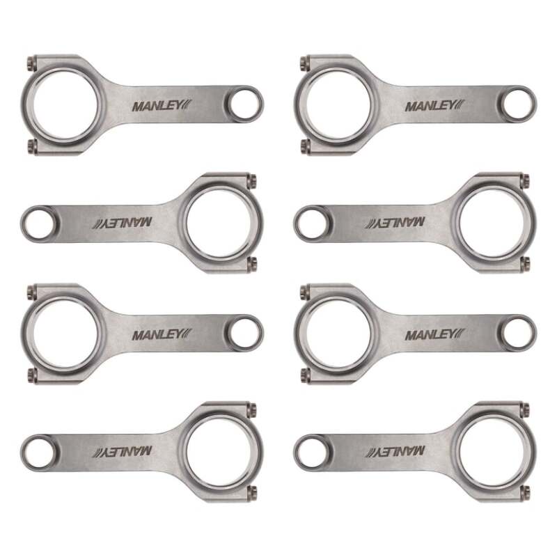 Manley Chevrolet LS 6.125 Length H Tuff Series Connecting Rod Set w/ ARP 2000 Bolts