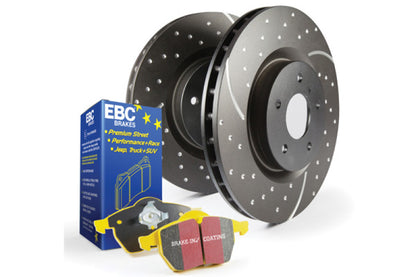 EBC S5KR1218 S5 Kits Yellowstuff Pads and GD Rotor For 2006-2023 Dodge Charger