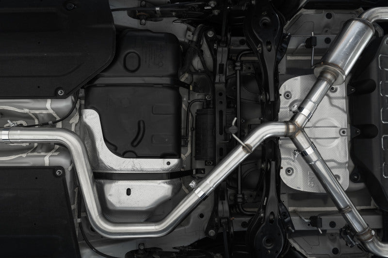 MBRP Armor Pro 5in OD CF Tips Dual Outlet 3in Cat Back Exhaust | Hyundai Elantra N (22-23) (S47103CF)