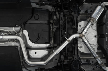MBRP Armor Pro 5in OD CF Tips Dual Outlet 3in Cat Back Exhaust | Hyundai Elantra N (22-23) (S47103CF)