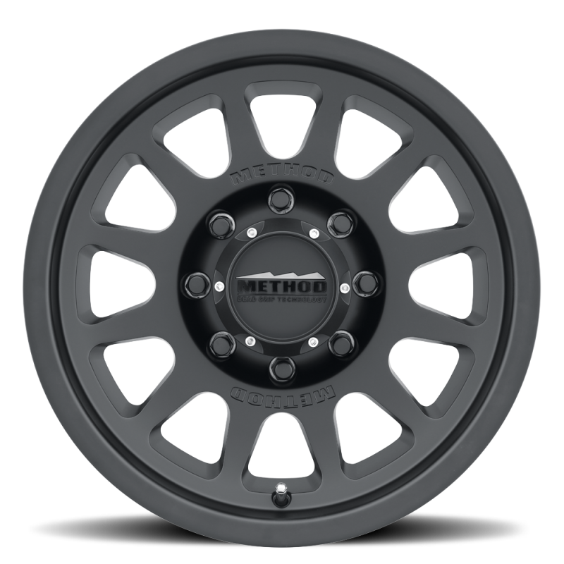 (set of 4) Method MR703 Matte Black | 17x8.5" +0mm | 8x6.5in Wheel