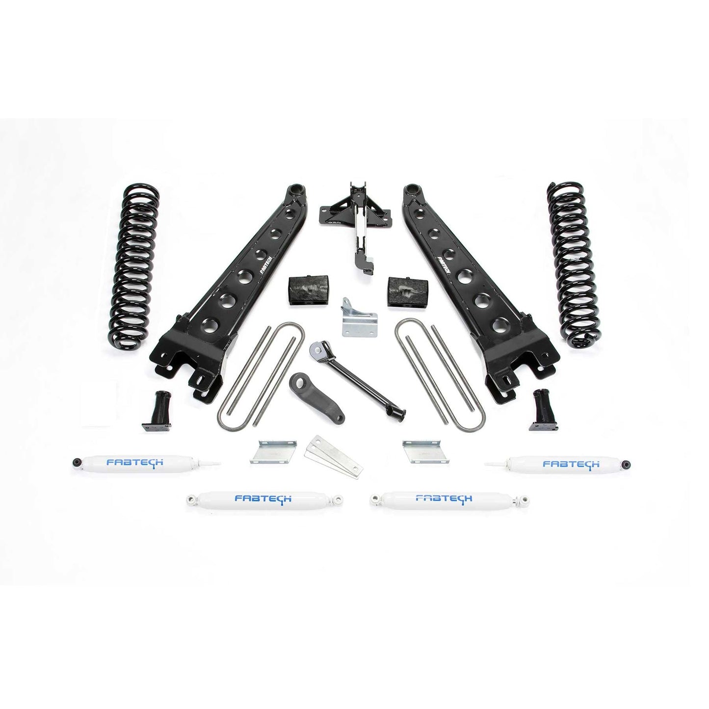 Fabtech 4" Radius Arm System w/ Coils & Performance Shocks | Ford F250/F350 4WD (08-16) (K2211)