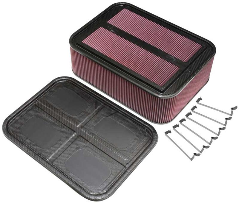 K&N CF Air Box Large | Racing Car Style for Racing (100-8567)