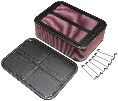 K&N CF Air Box Large | Racing Car Style for Racing (100-8567)