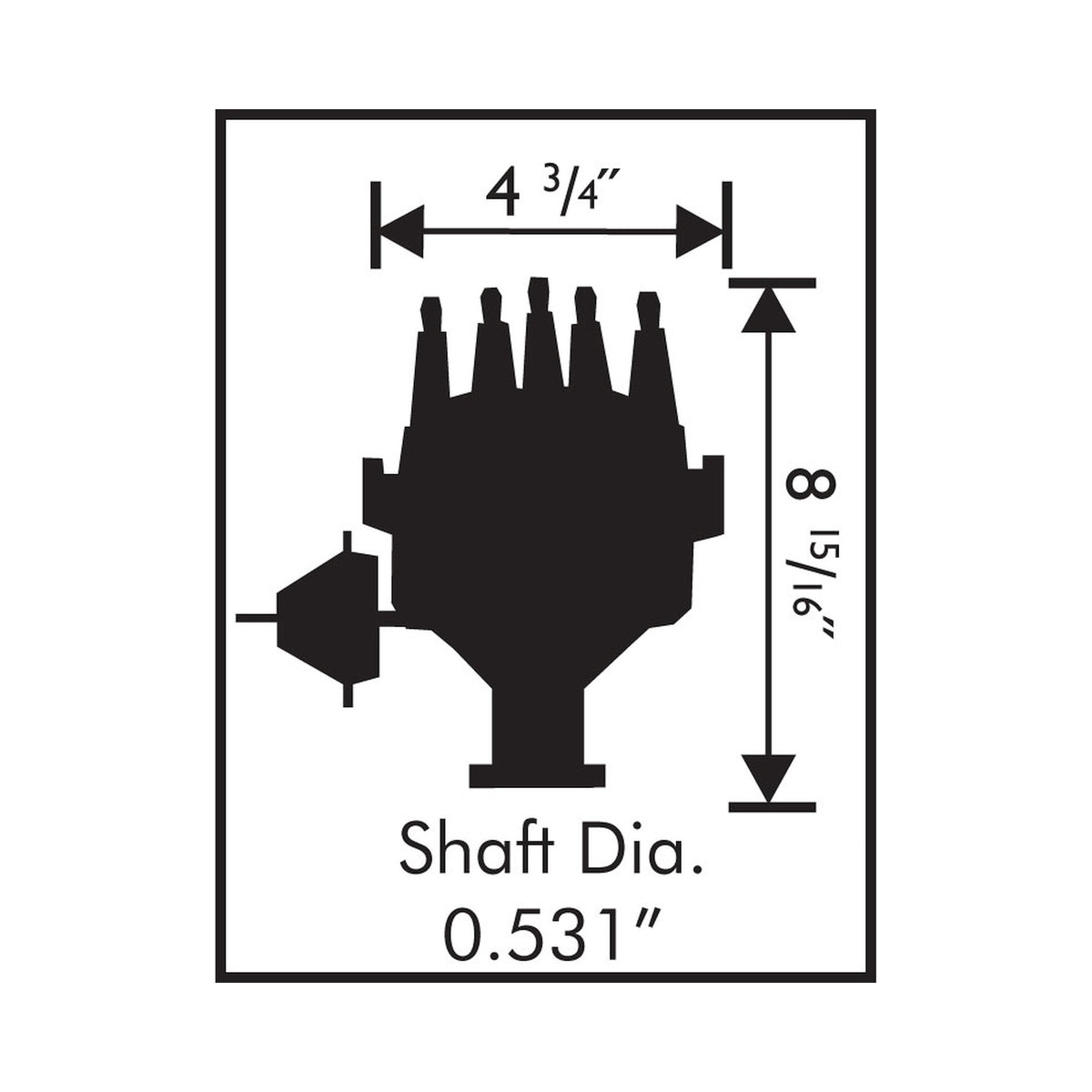 MSD 83541 Ready-To-Run Pro-Billet Distributor Steel Gear Ford 351W