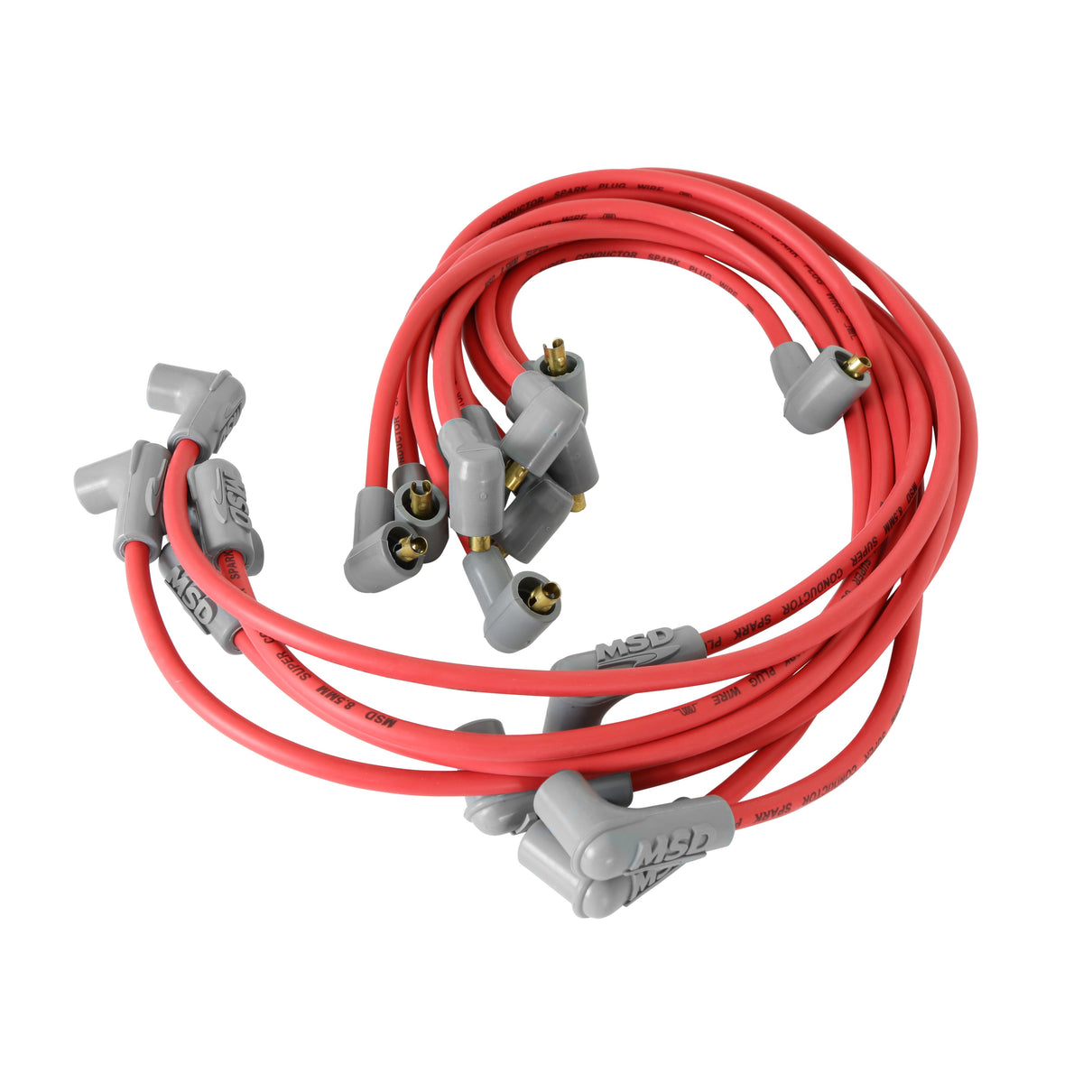 MSD 31659 Super Conductor Spark Plug Wire Set, Socket Dist. Cap