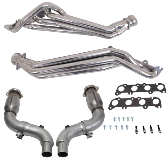 BBK 1-3/4 Long Tube Headers w/ High Flow Catted Mid Pipe | Ford Mustang 15-23 (16336)