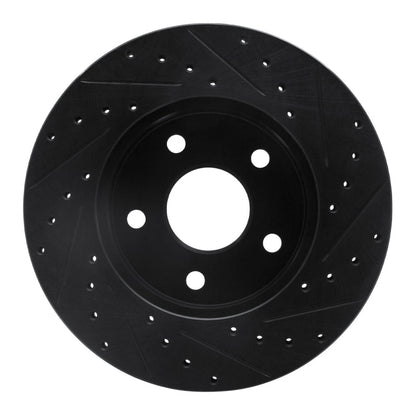 DFC D&S Black Brake Rotor (FRONT LEFT): Jeep Grand Cherokee (99-04)