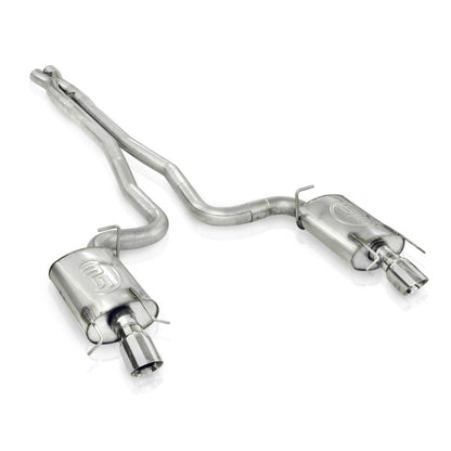 Stainless Works 3in Catback System X-Pipe Turbo S-Tube Mufflers 4in Tips | Cadillac CTS-V (09-15) (CTSV9CBLMF)