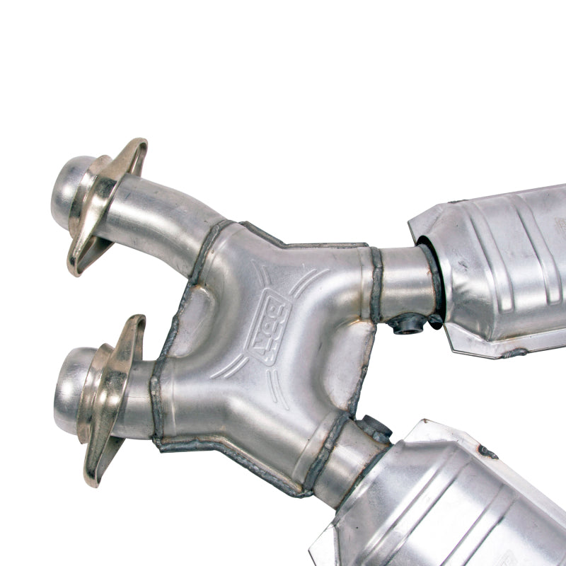 BBK 96-04 Mustang 4.6 GT/Cobra Short Mid X Pipe w/ Cats | Ford Mustang 94-04 (1638)