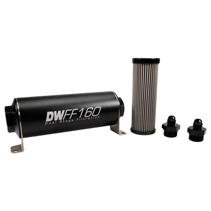 Deatschwerks Universal 5 Micron 160mm Fuel Filter Kit (8-03-160-005K/-10/-38/-516/-6/-8)