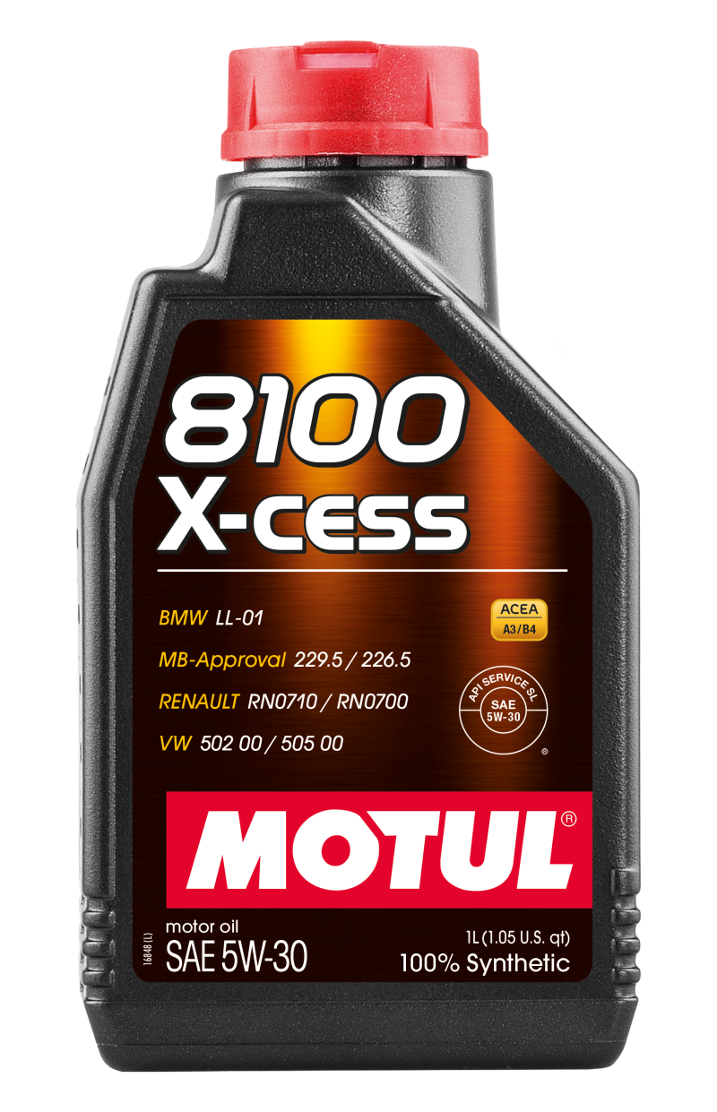 Motul 5W30 8100 X-CESS Synthetic Motor Oil - (108944/108946)