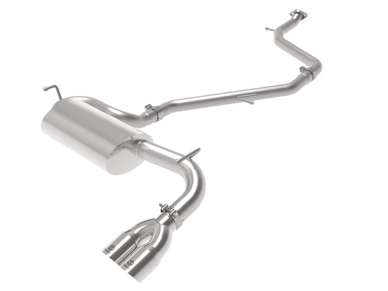 aFe Takeda 2.5in 304 SS Cat-Back Exhaust w/ Polished Tip | Toyota C-HR (18-21) (49-36044-P)
