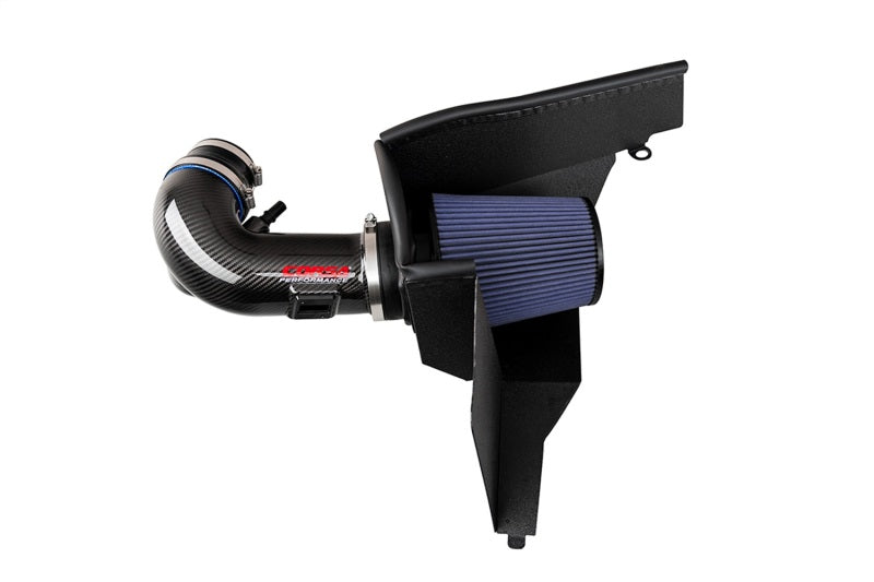 CORSA Black, Forged / Carbon Fiber Air Intake | 2018-2023 Ford Mustang GT 5.0L V8 (44006)