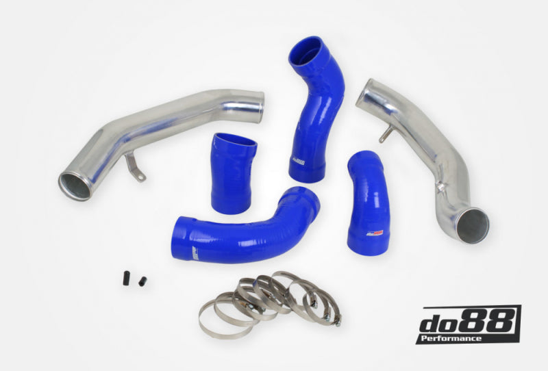 do88 TR-160-B 70mm Intercooler Pressure Pipe Kit Blue for 2008-2015 Volvo T6 3.0