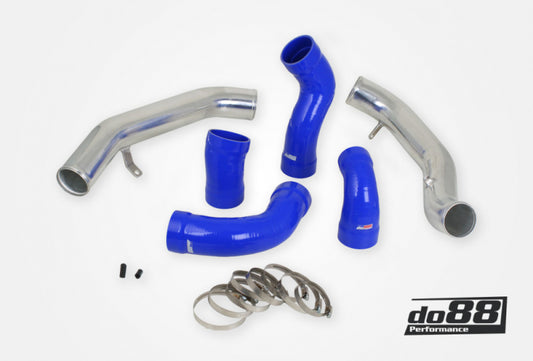 do88 TR-160-B 70mm Intercooler Pressure Pipe Kit Blue for 2008-2015 Volvo T6 3.0