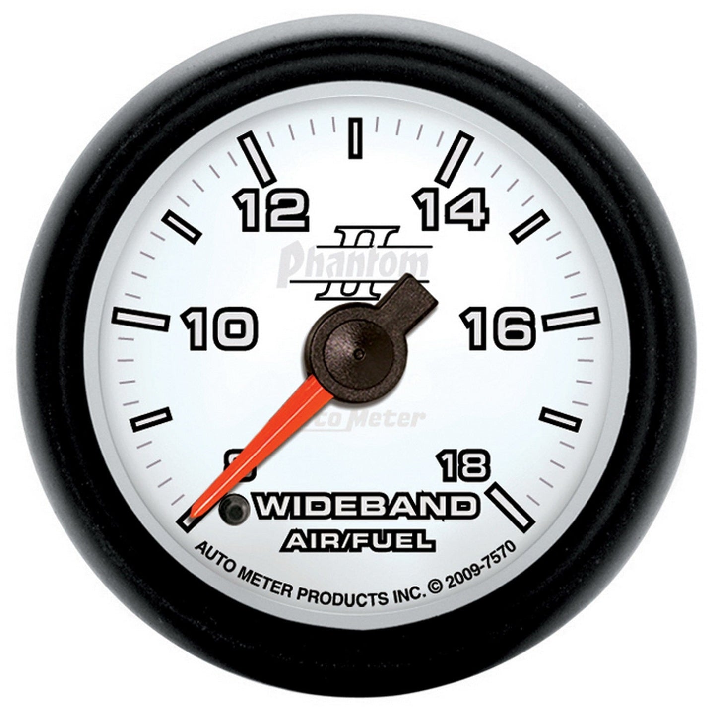 AutoMeter Phantom II 52mm Full Sweep Electronic 8:1-18:1 AFR Wideband Air/Fuel Ratio Analog Guage (7570)