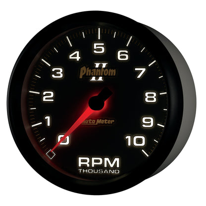 AutoMeter Phantom II 5in Electrical 10K RPM In-Dash Tachometer (7598)