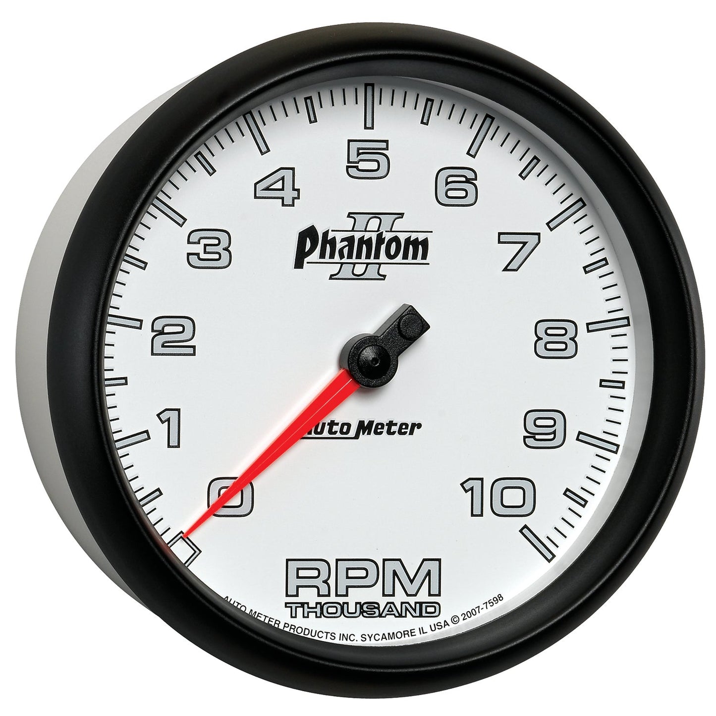 AutoMeter Phantom II 5in Electrical 10K RPM In-Dash Tachometer (7598)