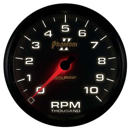 AutoMeter Phantom II 5in Electrical 10K RPM In-Dash Tachometer (7598)