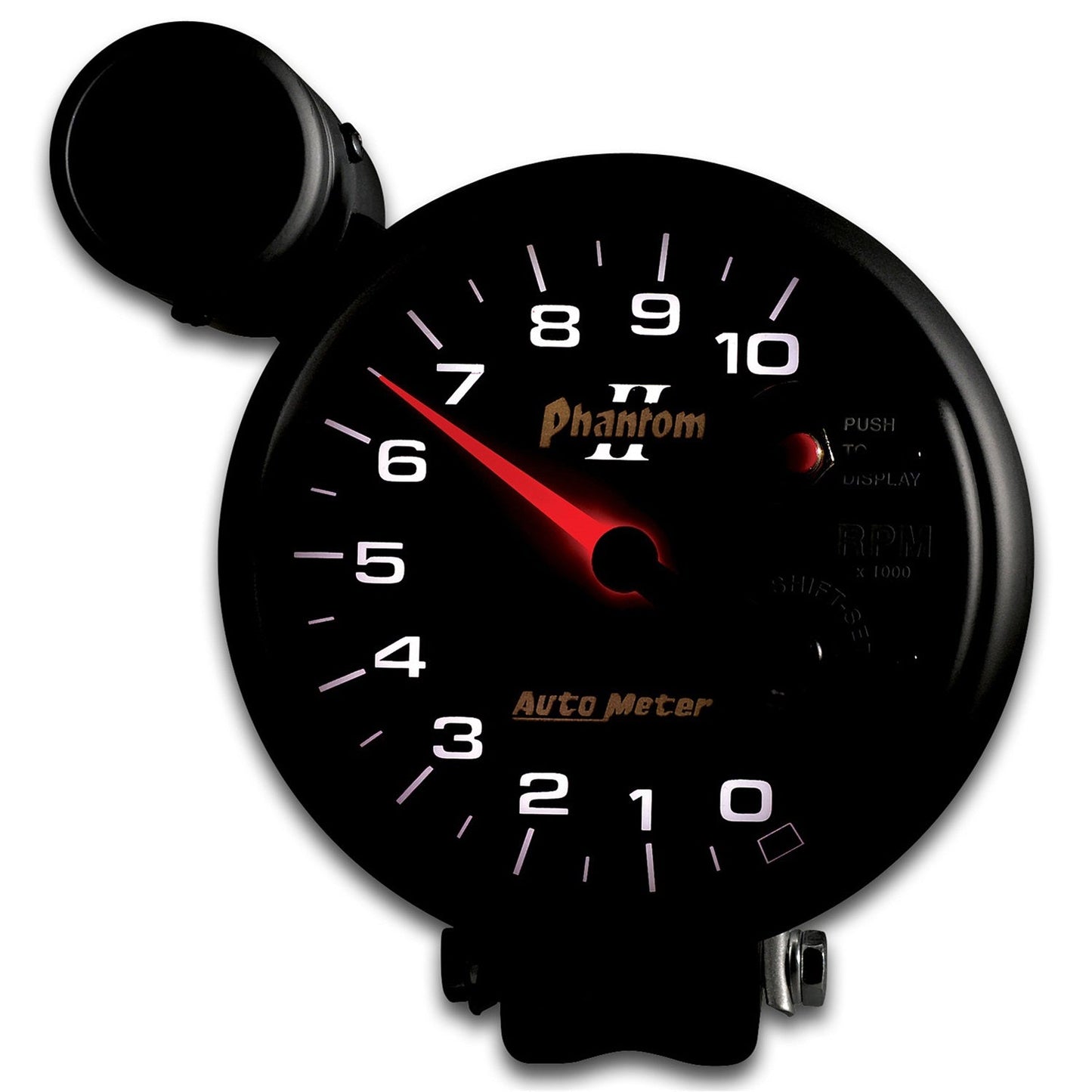 AutoMeter 5 inch Pedestal Mount 10000 RPM Shift-Lite Tachometer (7599)