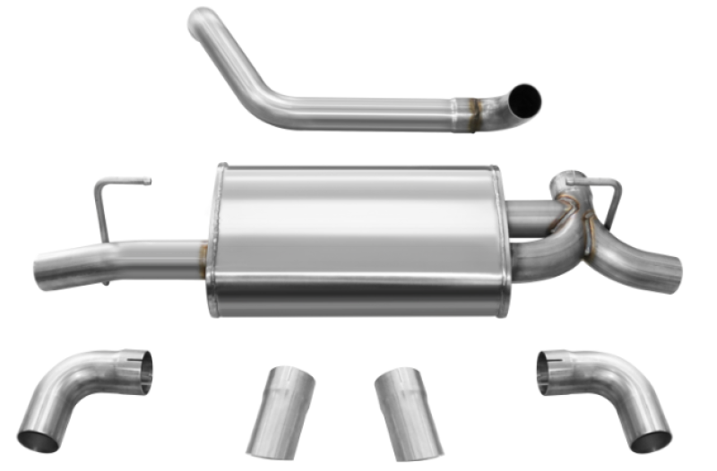 CORSA Touring Axle-Back Turn Downs | Jeep Wrangler JL/JLU 3.6L/2.0T (21013, 21015)