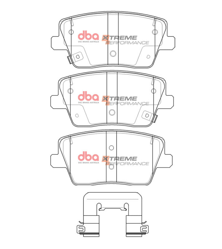 DBA Rear XP Performance Brake Pads | Hyundai Veloster (22-23) (DB15013XP)