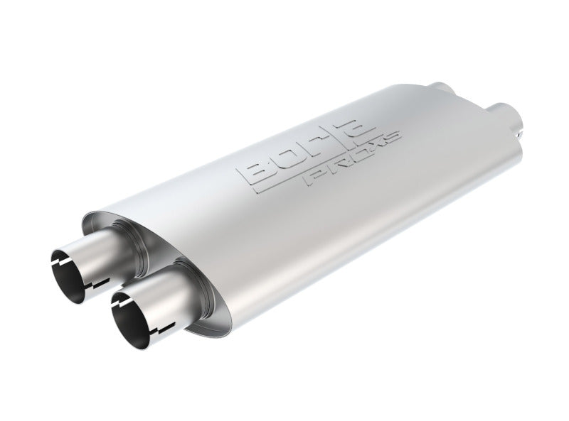 Borla Pro-XS 2.25in Oval Notched Dual In/Out Muffler | Universal (400492)