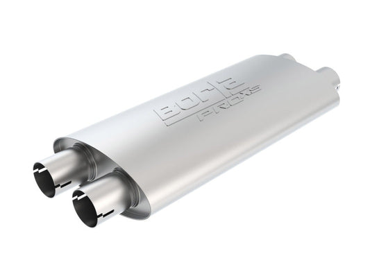 Borla Pro-XS 2.25in Oval Notched Dual In/Out Muffler | Universal (400492)