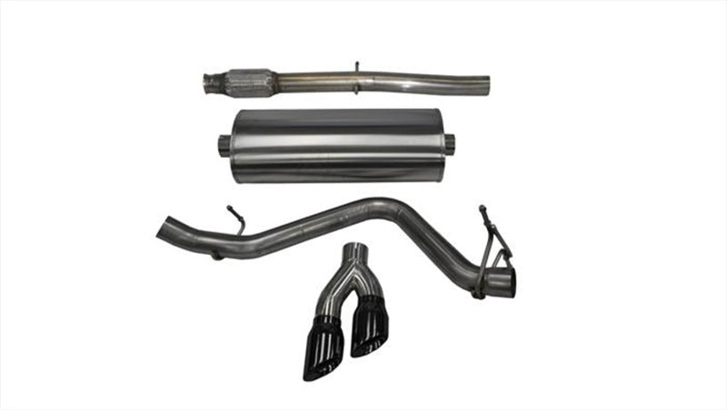CORSA Sport, Touring / 3.0 in Cat-Back SSE 4 in Twin Tips | Silverado/Sierra 5.3L (14848BLK)